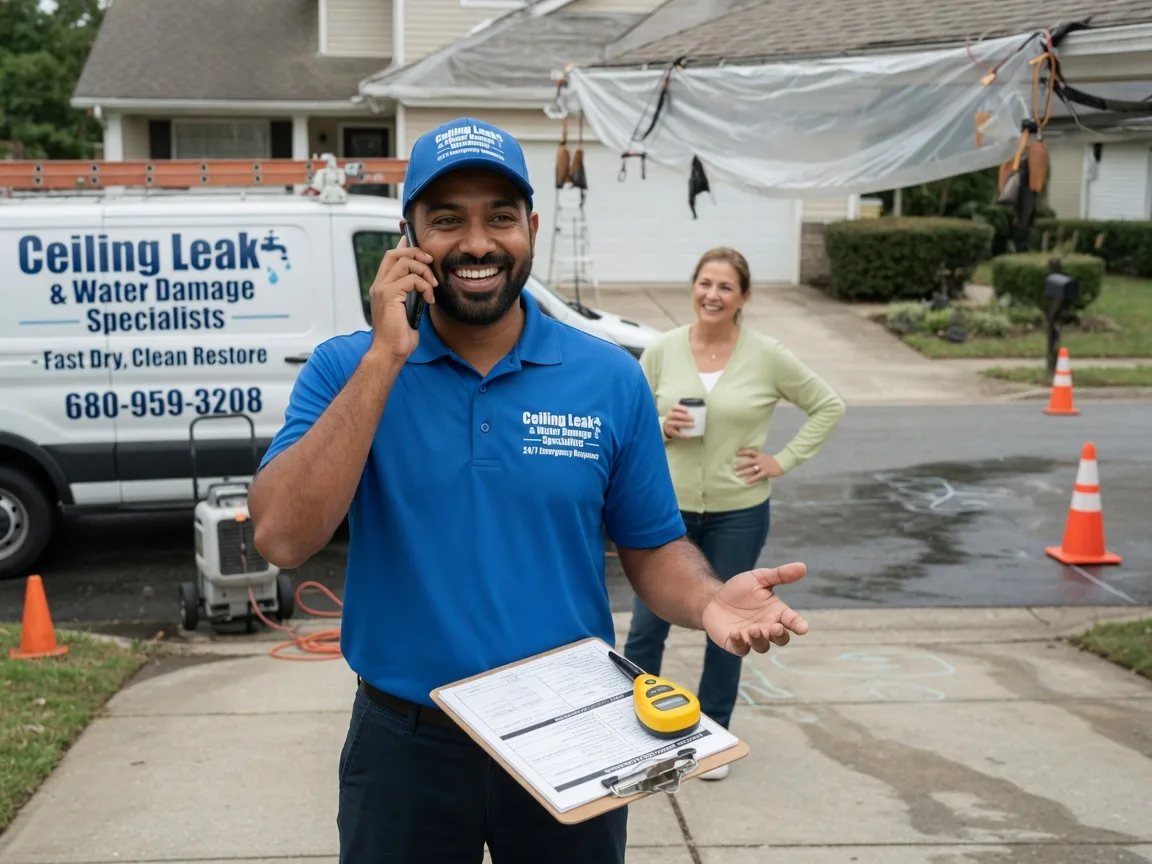 Ceiling Leak Cleanup New Athens, OH FAQs